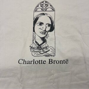 Vintage 1992 Charlotte Brontë Writer Shirt Size XL